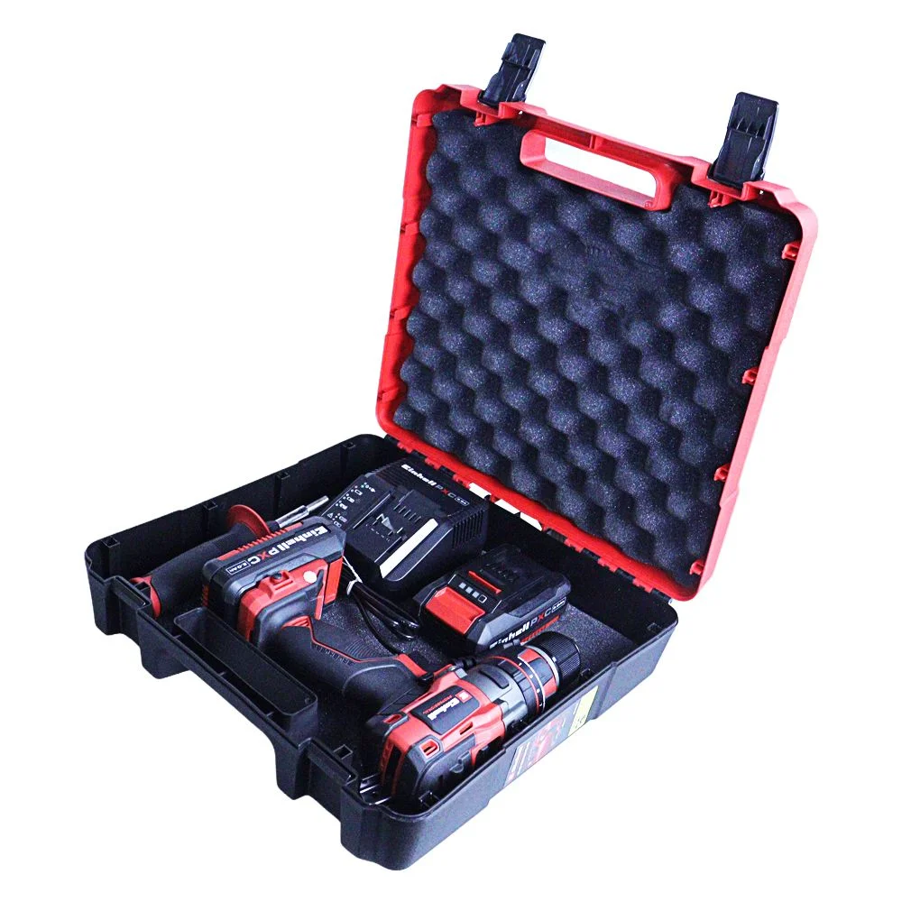 Parafusadeira Furadeira Impacto Bateria 18V Brushless com Maleta Carregador e 2 Baterias 2AH 1/2" Bivolt Einhell TP-CD 18/80LI