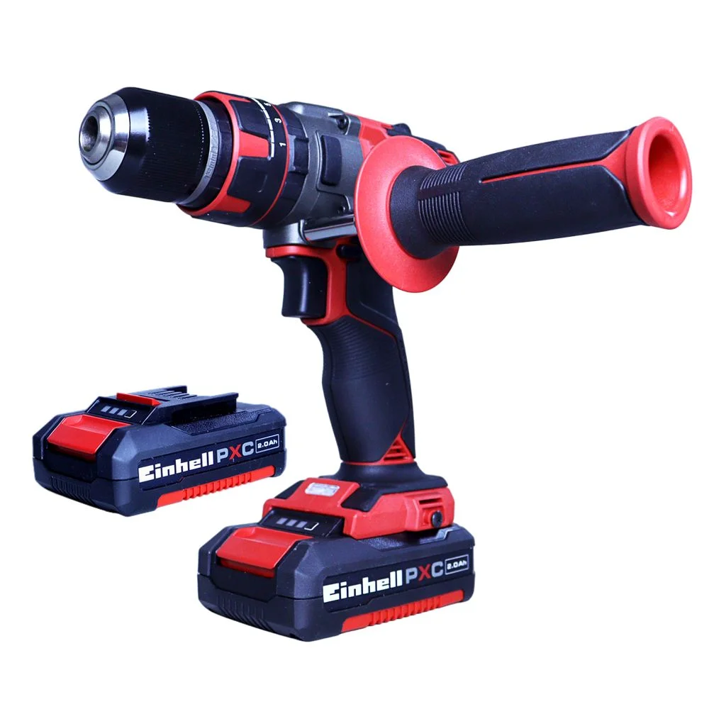 Parafusadeira Furadeira Impacto Bateria 18V Brushless com Maleta Carregador e 2 Baterias 2AH 1/2" Bivolt Einhell TP-CD 18/80LI