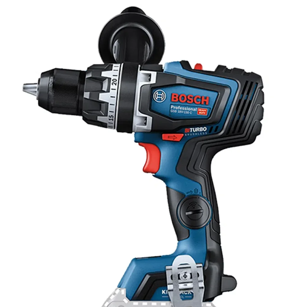 Parafusadeira Furadeira Impacto Bateria 18V Brushless com Maleta Sem Carregador e Bateria 1/2" Bosch GSB18V150C