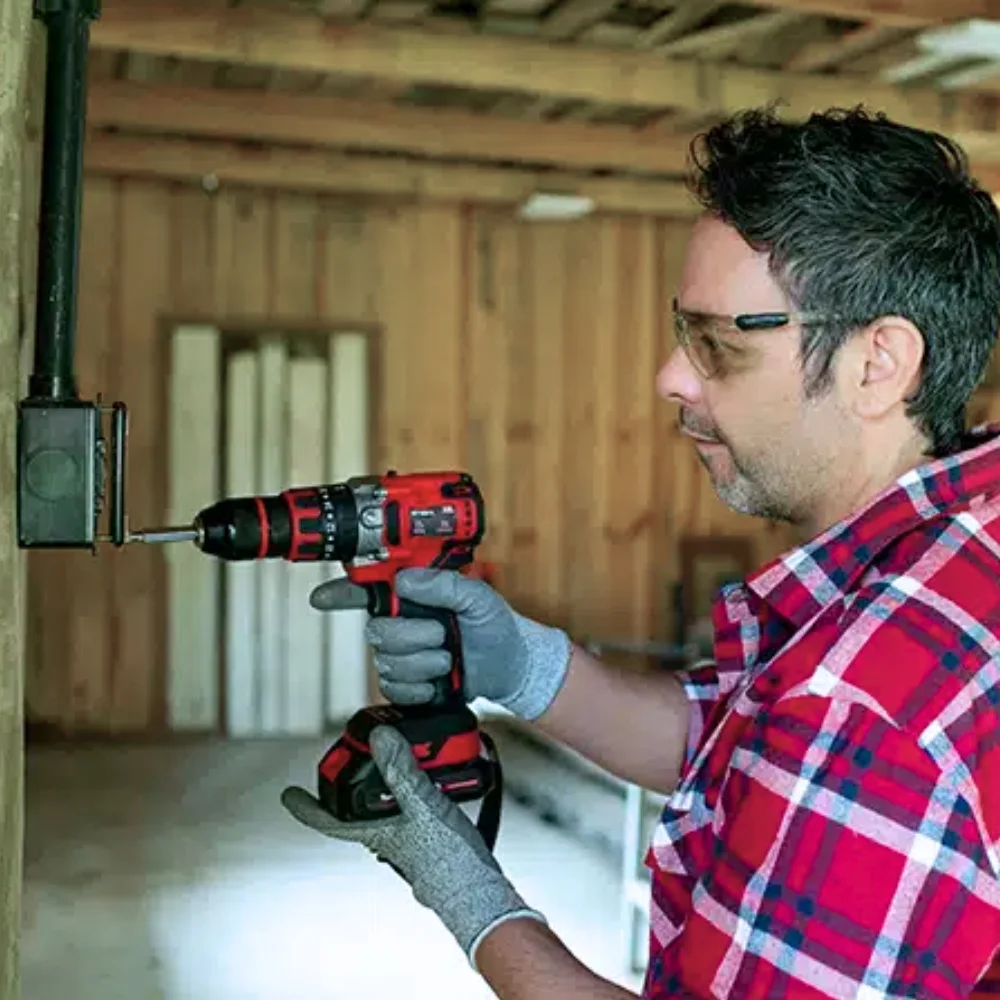 Parafusadeira Furadeira Impacto Bateria 18V Brushless Maleta Carregador e 1 Bateria 2AH 1/2" Bivolt Toyama TBT18ID13KC