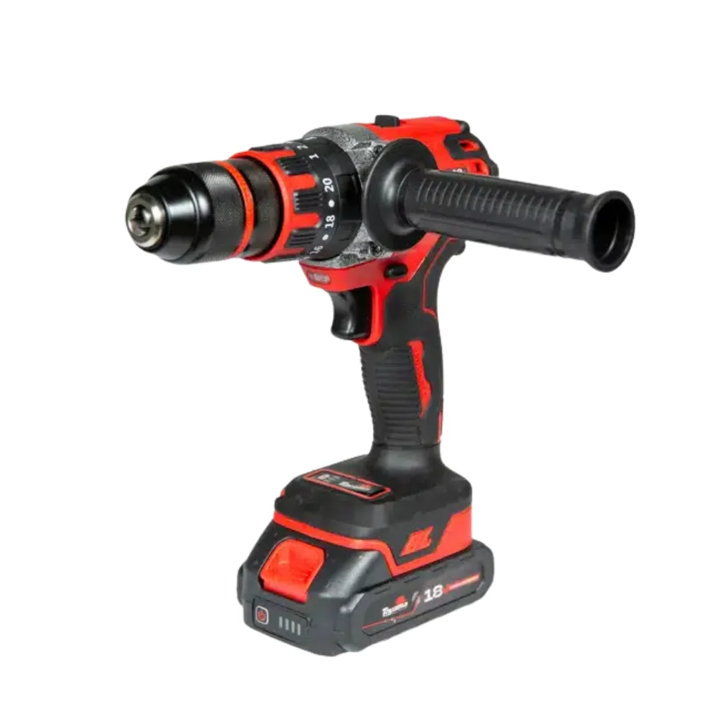 Parafusadeira Furadeira Impacto Bateria 18V Brushless Maleta Carregador e 1 Bateria 2AH 1/2" Bivolt Toyama TBT18ID13KC