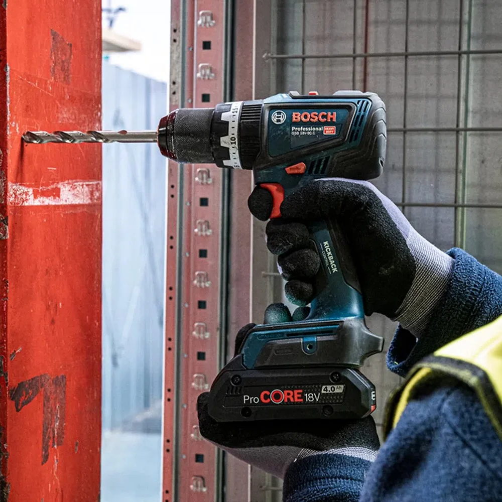 Parafusadeira Furadeira Impacto Bateria 18V Brushless Sem Carregador e Bateria 1/2" Bosch GSB 18V90C