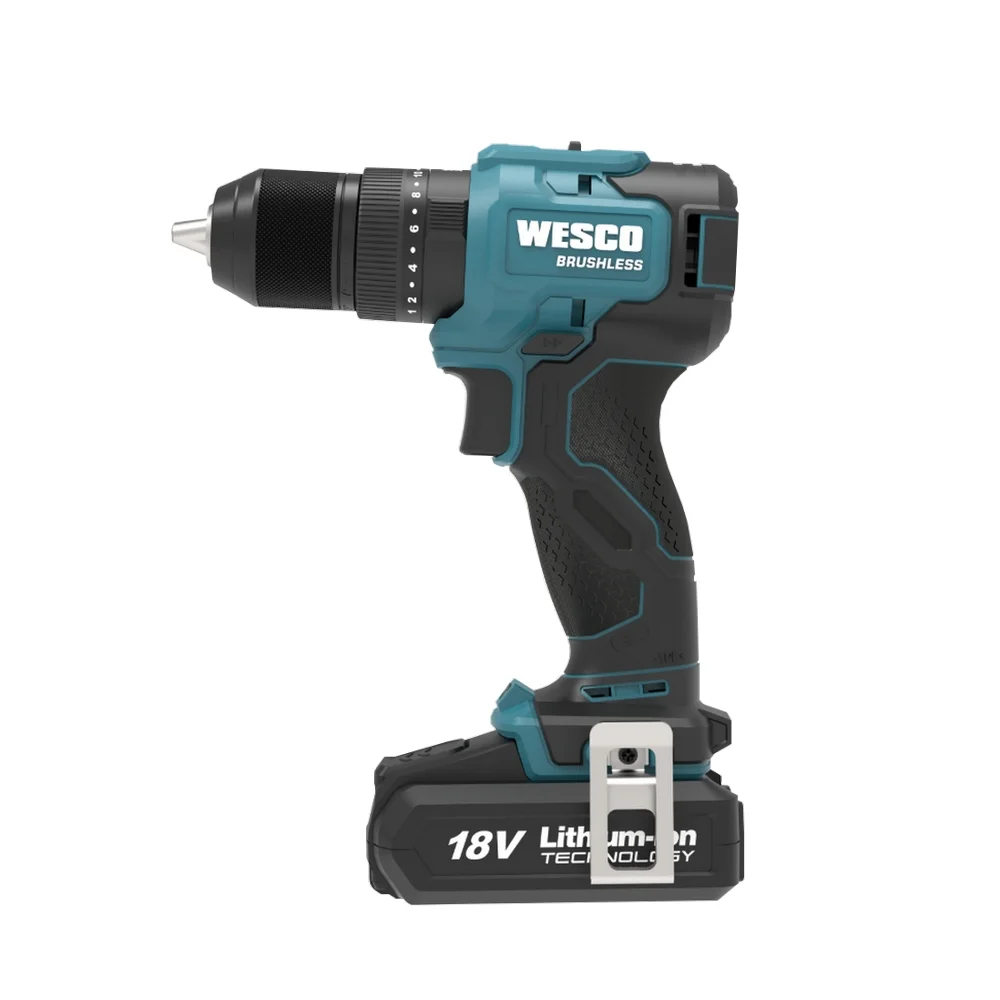 Parafusadeira Furadeira Impacto Bateria 18V Com Maleta Carregador e 1 Bateria 2AH 1/2" Bivolt Wesco WS2425K