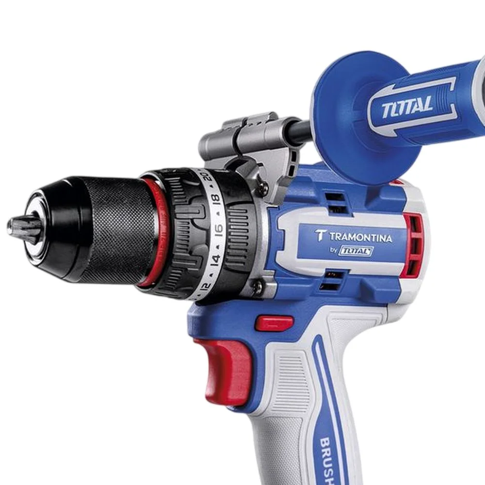 Parafusadeira Furadeira Impacto Bateria 20V Brushless Sem Carregador e Bateria com Acessorios 1/2" Tramontina Tota 42301/007