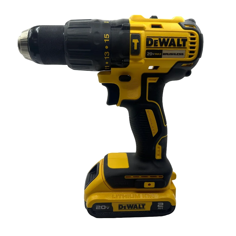 Parafusadeira Furadeira Impacto Bateria 20V Max Brushless com Bolsa Carregador e 1 Bateria 2AH 1/2" Bivolt Dewalt DCD7781D1-BR