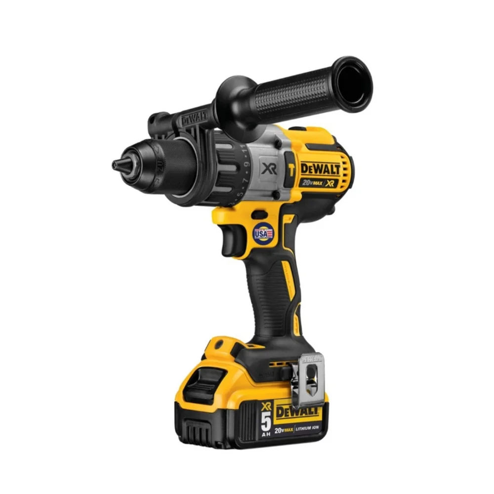 Parafusadeira Furadeira Impacto Bateria 20V Max Com Maleta Carregador e 2 Baterias 5AH 1/2" Bivolt Dewalt DCD996P2T-BR