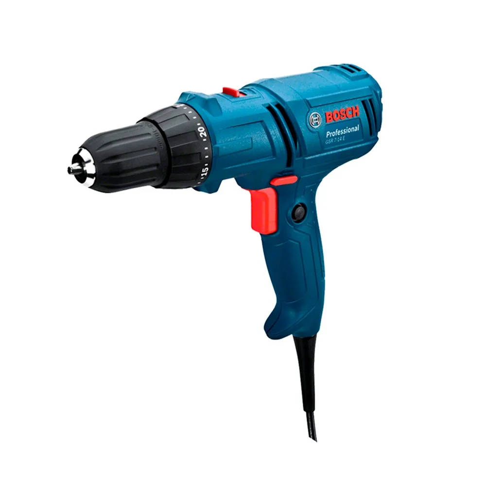 Parafusadeira Furadeira Reversivel Com Bolsa Velocidade Variavel 3/8" 110V 400W Bosch GSR 7-14E