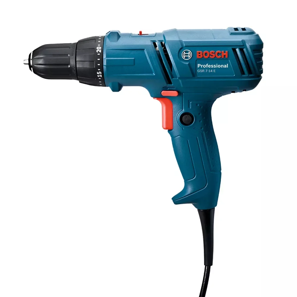 Parafusadeira Furadeira Reversivel Com Bolsa Velocidade Variavel 3/8" 220V 400W Bosch GSR 7-14E