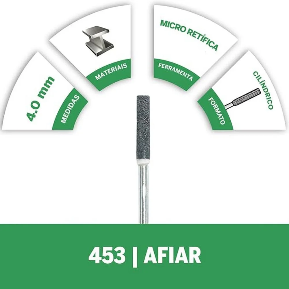 Pedra para Afiar Corrente Motosserra 2pcs USO Em Micro Retifica 5/32" Dremel 453