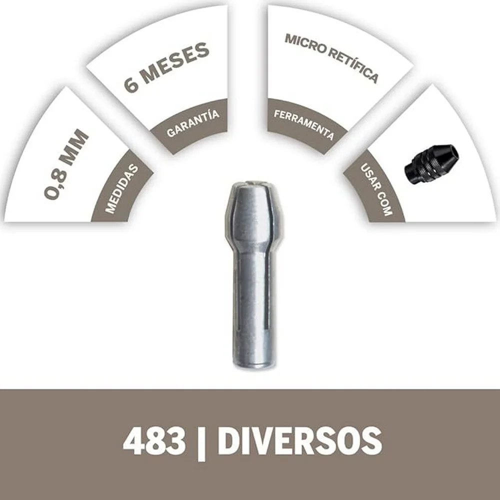 Pinca para Micro Retifica 1/32" Dremel 483