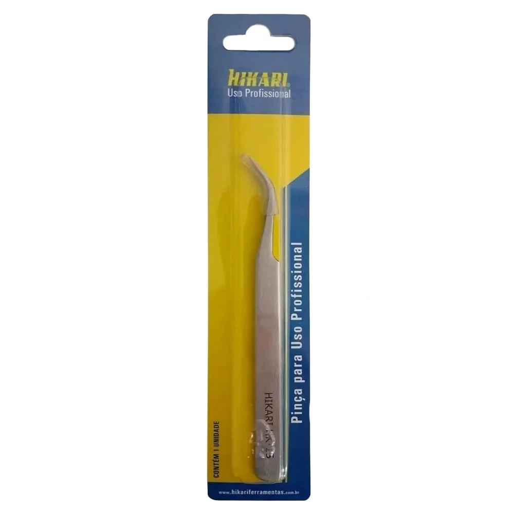 Pinca Ponta Curva INOX 120MM Hikari HK-15