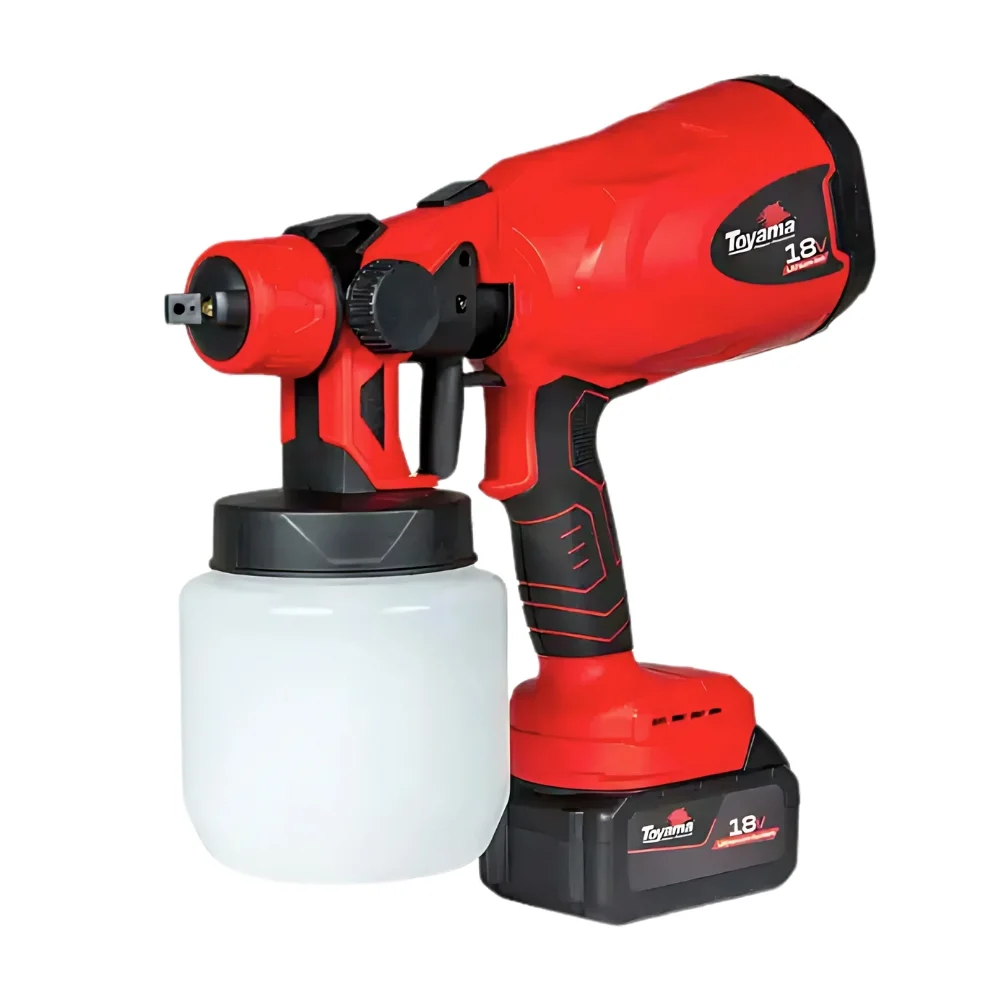Pistola de Pintura a Bateria 18V Brushless com Maleta Carregador e 1 Bateria 2AH Bivolt Toyama TBT18SG800-K