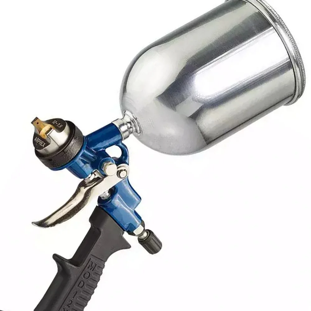 Pistola de Pintura Gravidade Alta Densidade Alta Producao Caneca de Aluminio 850ML 2,5MM Arprex 12X
