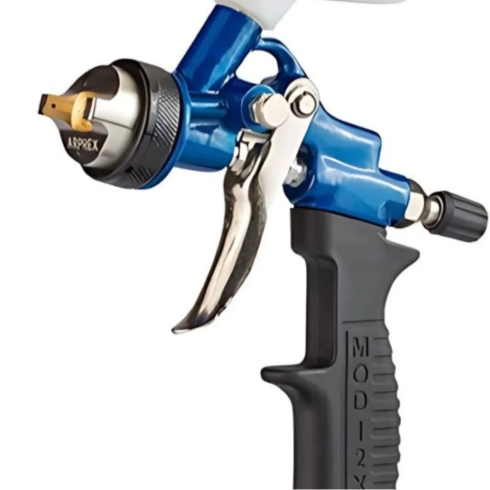 Pistola de Pintura Gravidade Alta Densidade Alta Producao Caneca de Nylon 600ML com Coador 1,4MM Arprex 12X