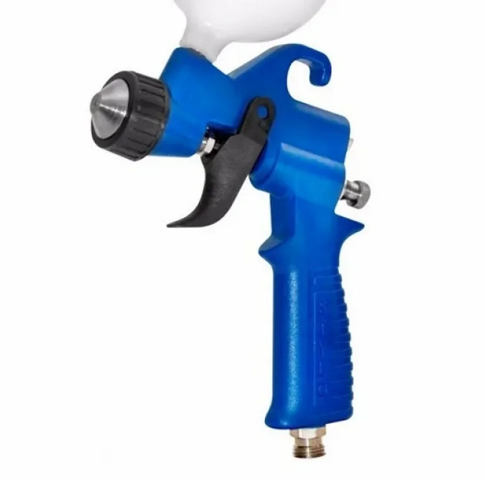 Pistola de Pintura Gravidade Ar Direto Preta Caneca Plastica 200ML com Coador 0,8MM Arprex STYLO AD