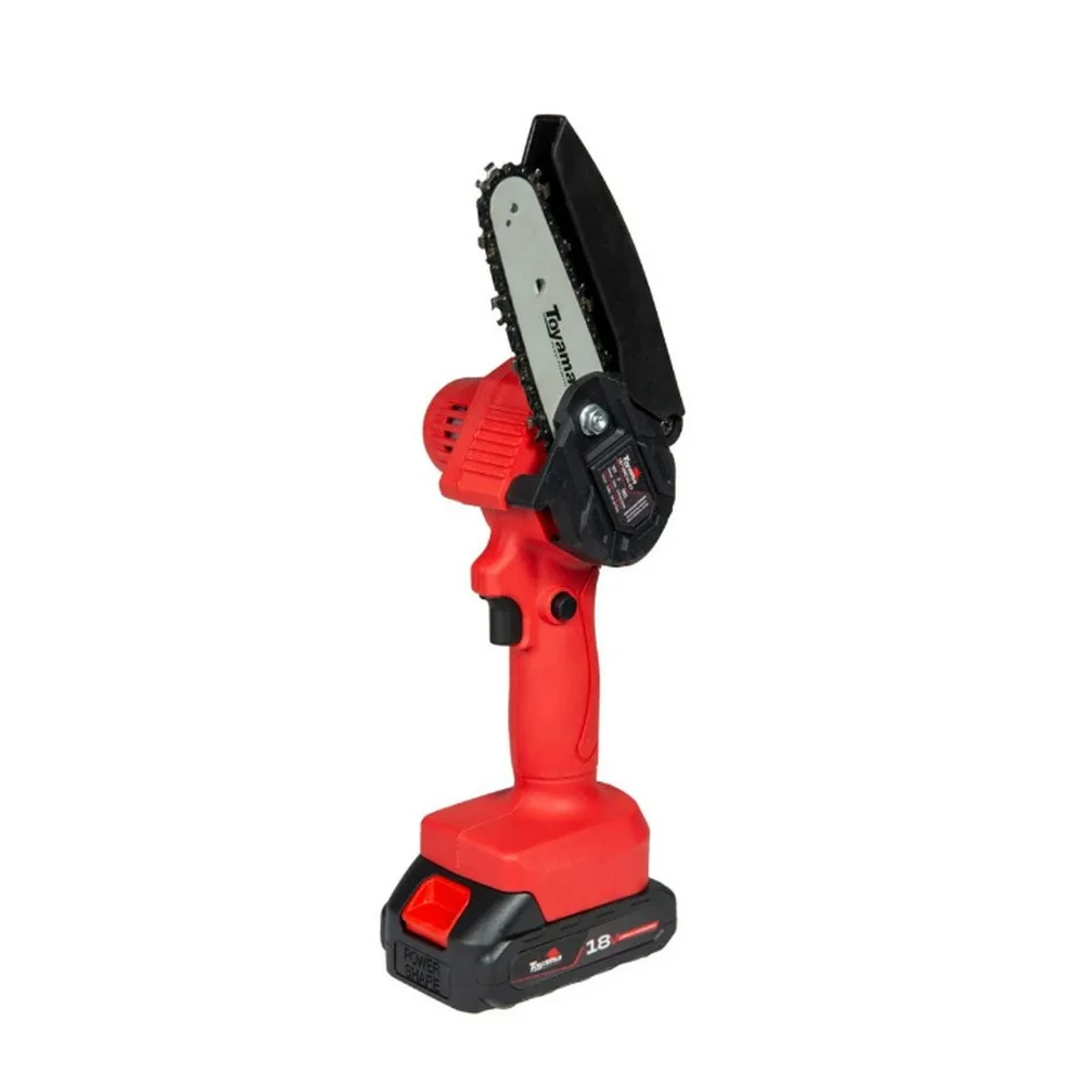 Mini Motossera de Poda a Bateria 18V Com Maleta Caregador e 2 Baterias 2AH 4" Bivolt Toyama TBT18MCS4-K2