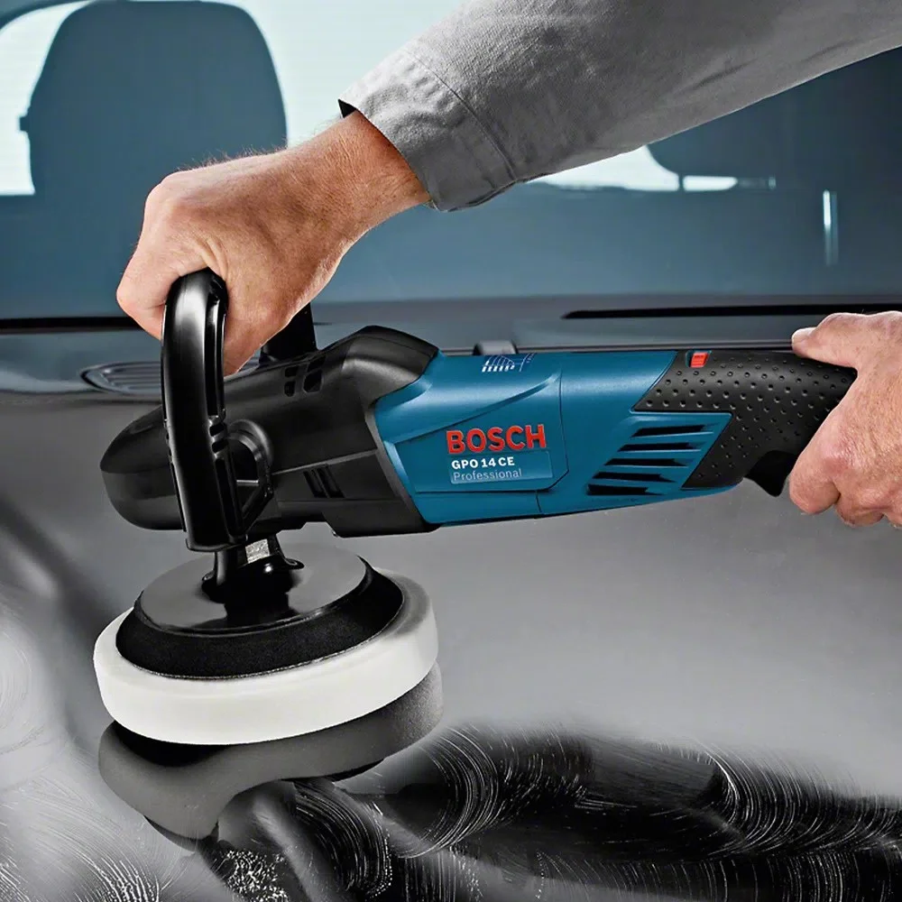 Politriz Com Boina e Disco de Borracha 7" 220V 1400W Bosch GPO 14CE