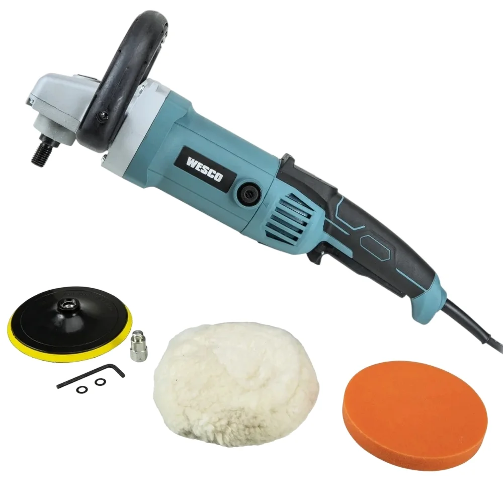 Politriz e Lixadeira Com Boina e Disco de Borracha 7" 220V 1400W Wesco WS4509K