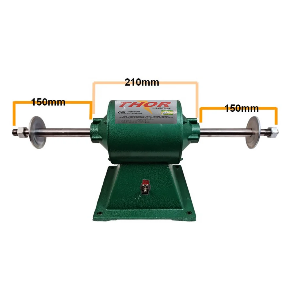 Politriz Industrial de Bancada Thor 1HP-8" Bivolt Cel 26000