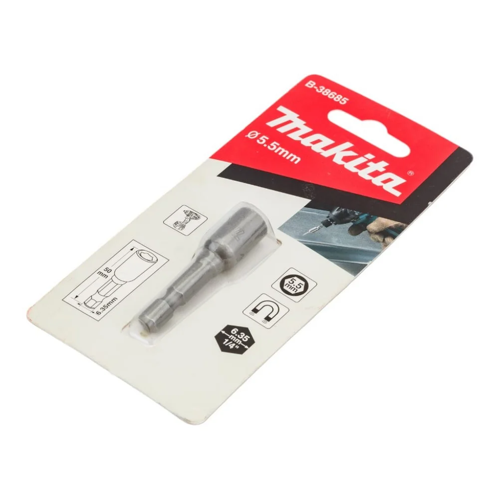 Ponta Canhao Porca Magnetico 1/4X5,5X50MM Makita B-38685
