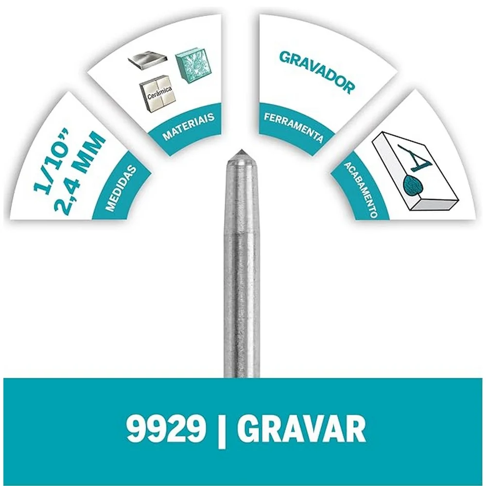 Ponta Diamantada para Gravador Dremel 9929
