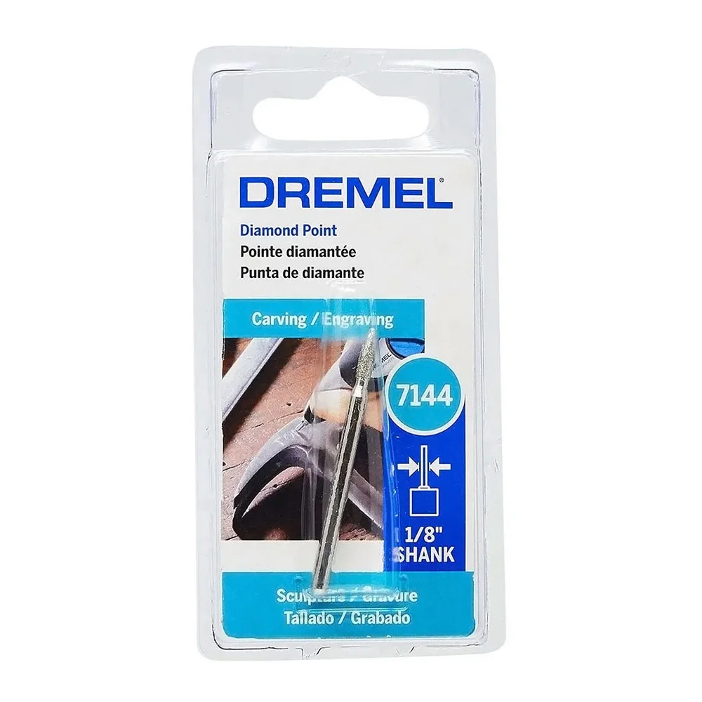 Ponta Diamantada Paralela Para Micro Retifica 3/32" Dremel 7144