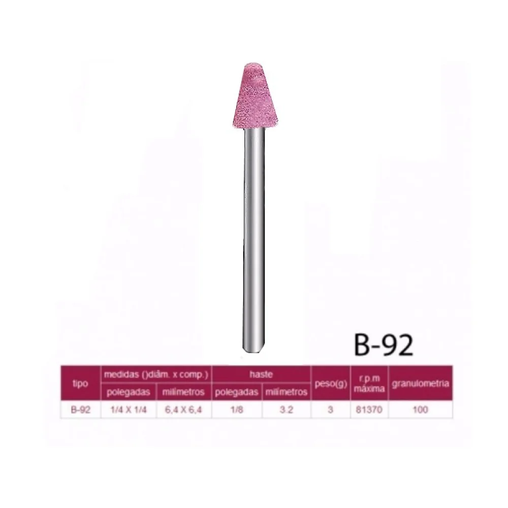 Ponta Montada 6X6MM Icder B92-1/8"