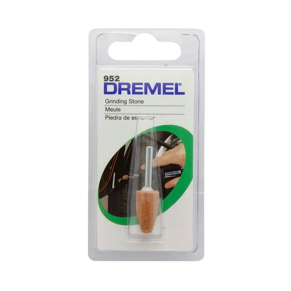 Ponta Montada Conica Oxido de Aluminio Para Micro Retifica 3/8" Dremel 952