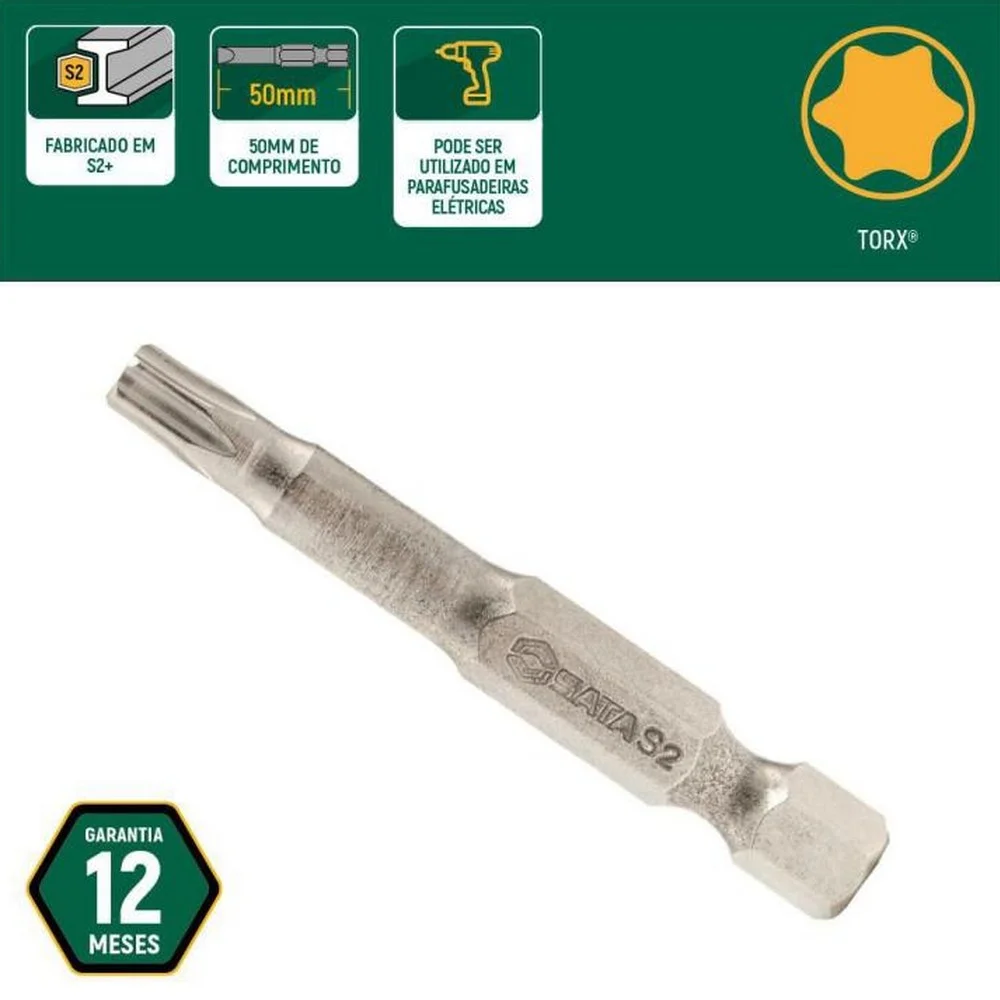 Ponta Torx 1/4XT30X50MM Sata ST59337