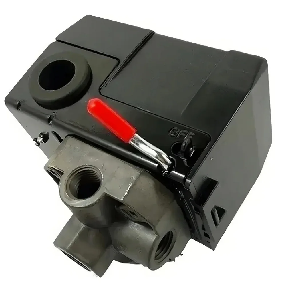 Pressostato Automatico Media Pressao 4 Vias com Alavanca 100/140PSI Motomil 36347.4
