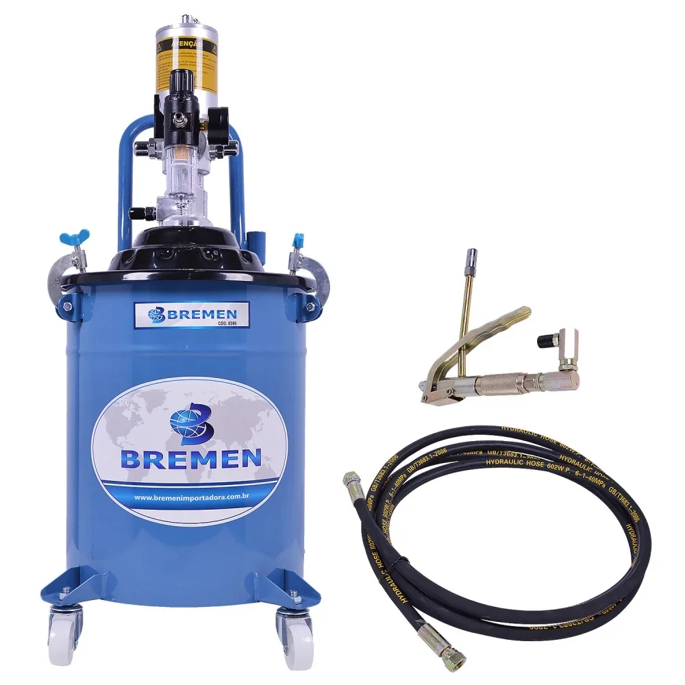 Propulsora Pneumatica para Graxa Com Rodas 20KG Bremen 8596