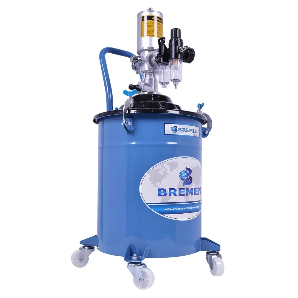 Propulsora Pneumatica para Graxa Com Rodas 20KG Bremen 8596