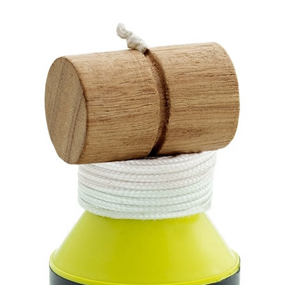 Prumo de Face Plastico Amarelo e Preto 420G Thompson 1285