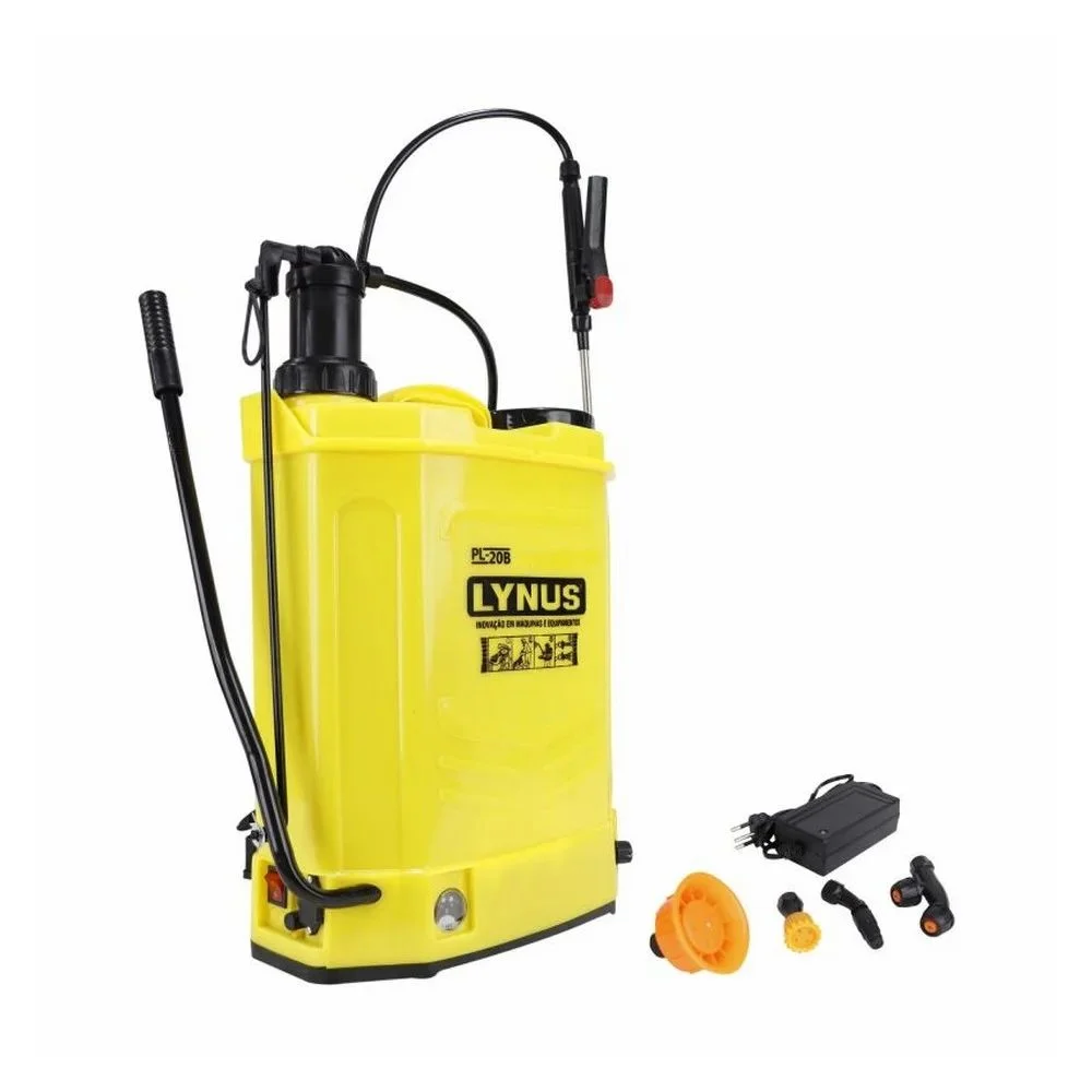 Pulverizador Costal Manual e A Bateria 12V 18L Lynus PL20B
