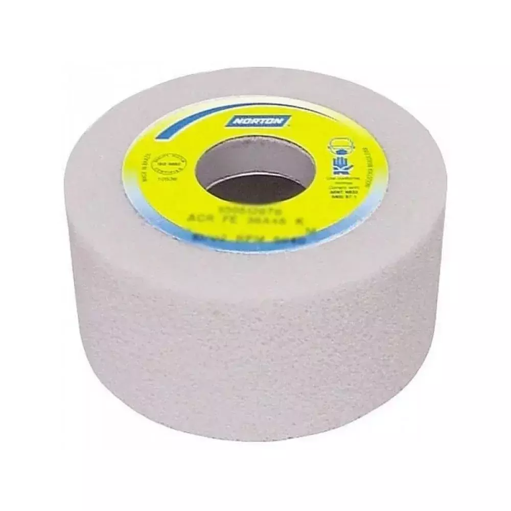 Rebolo Copo Reto Branco Para Afiacao de Ferramentas 4X2" Norton 38A60KVS