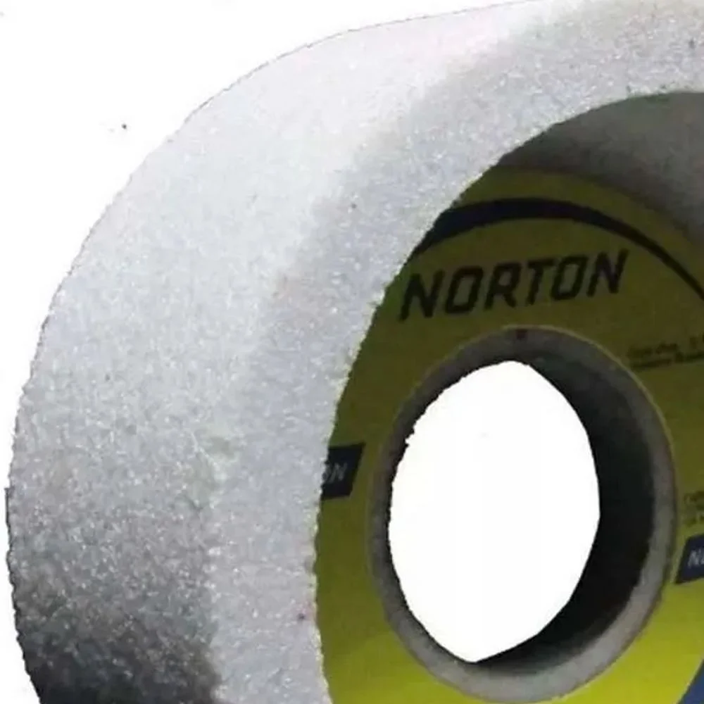 Rebolo Copo Reto Branco Para Afiacao de Ferramentas 4X2" Norton 38A60KVS