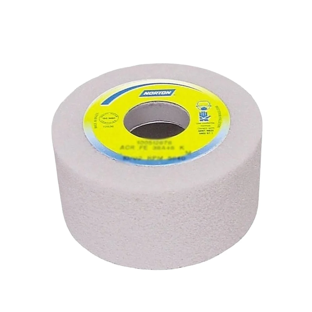 Rebolo Copo Reto Branco Para Afiacao de Ferramentas 5X2.1/2" Norton 38A46KVS