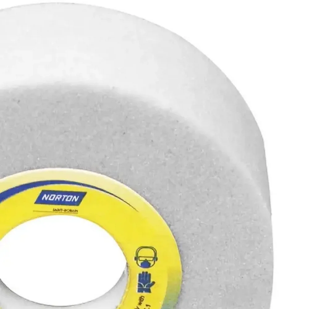 Rebolo Copo Reto Branco Para Afiacao de Ferramentas 5X2.1/2" Norton 38A60KVS