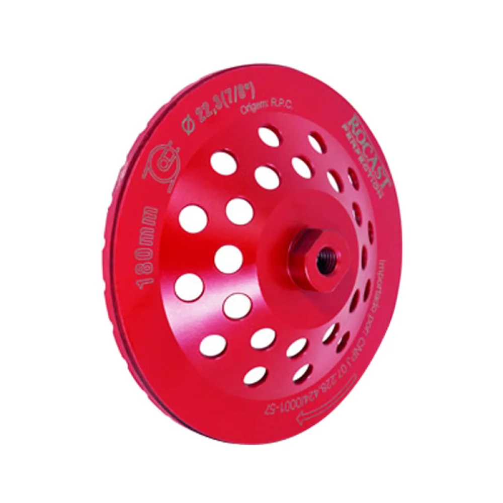 Rebolo Diamantado Tipo Prato USO Em Esmerilhadeira Rosca M14 4.1/2&quot;X14MM Rocast 2540006