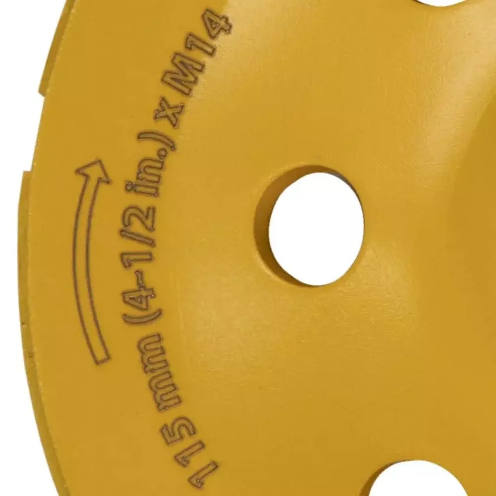 Rebolo Diamantado Tipo Prato Segmentado USO Em Esmerilhadeira Rosca M14 4.1/2"X14MM Starrett DDD115-S