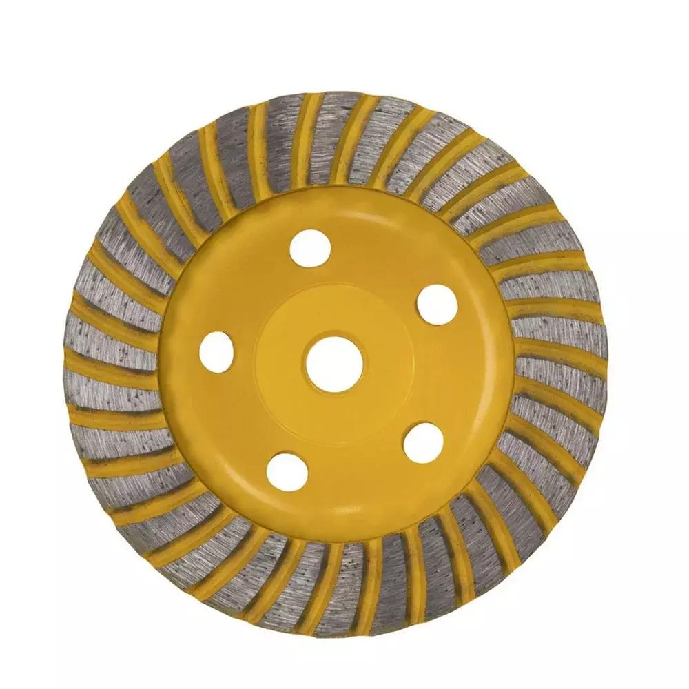 Rebolo Diamantado Tipo Prato Turbo USO Em Esmerilhadeira Rosca M14 4.1/2"X14MM Starrett DDD115-T