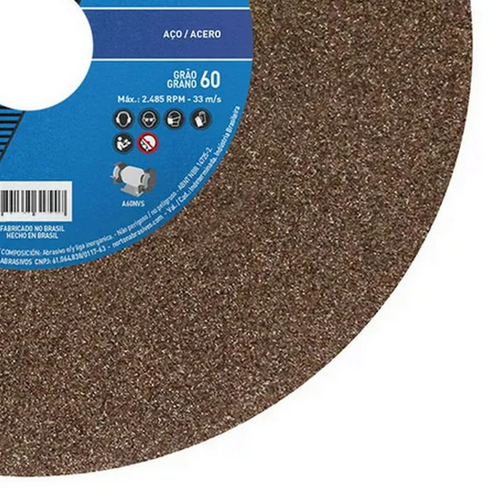 Rebolo Reto Ferro 5X3/4" Norton A60 NVS