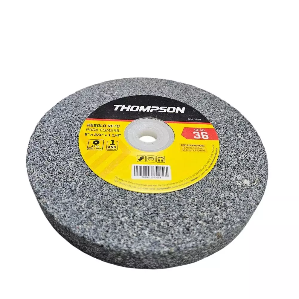 Rebolo Reto Ferro 6X3/4" Thompson A36