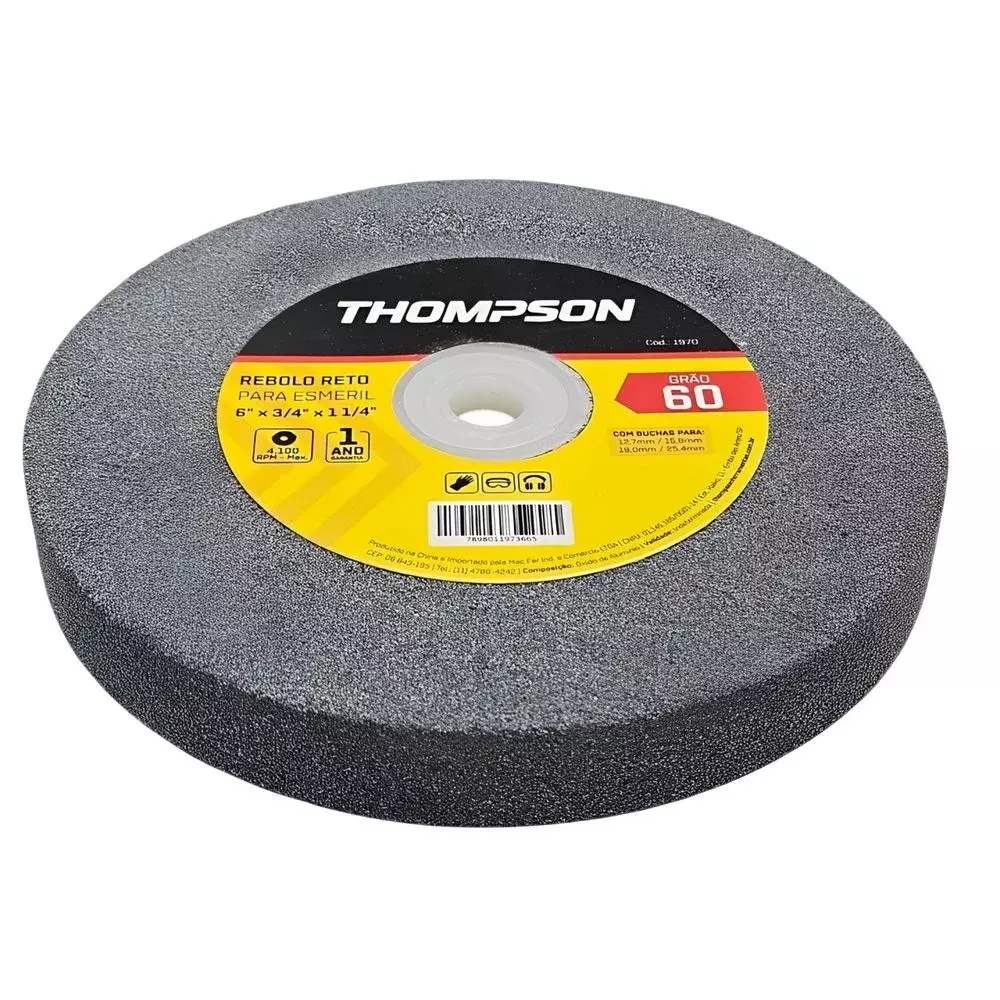 Rebolo Reto Ferro 6X3/4" Thompson G60