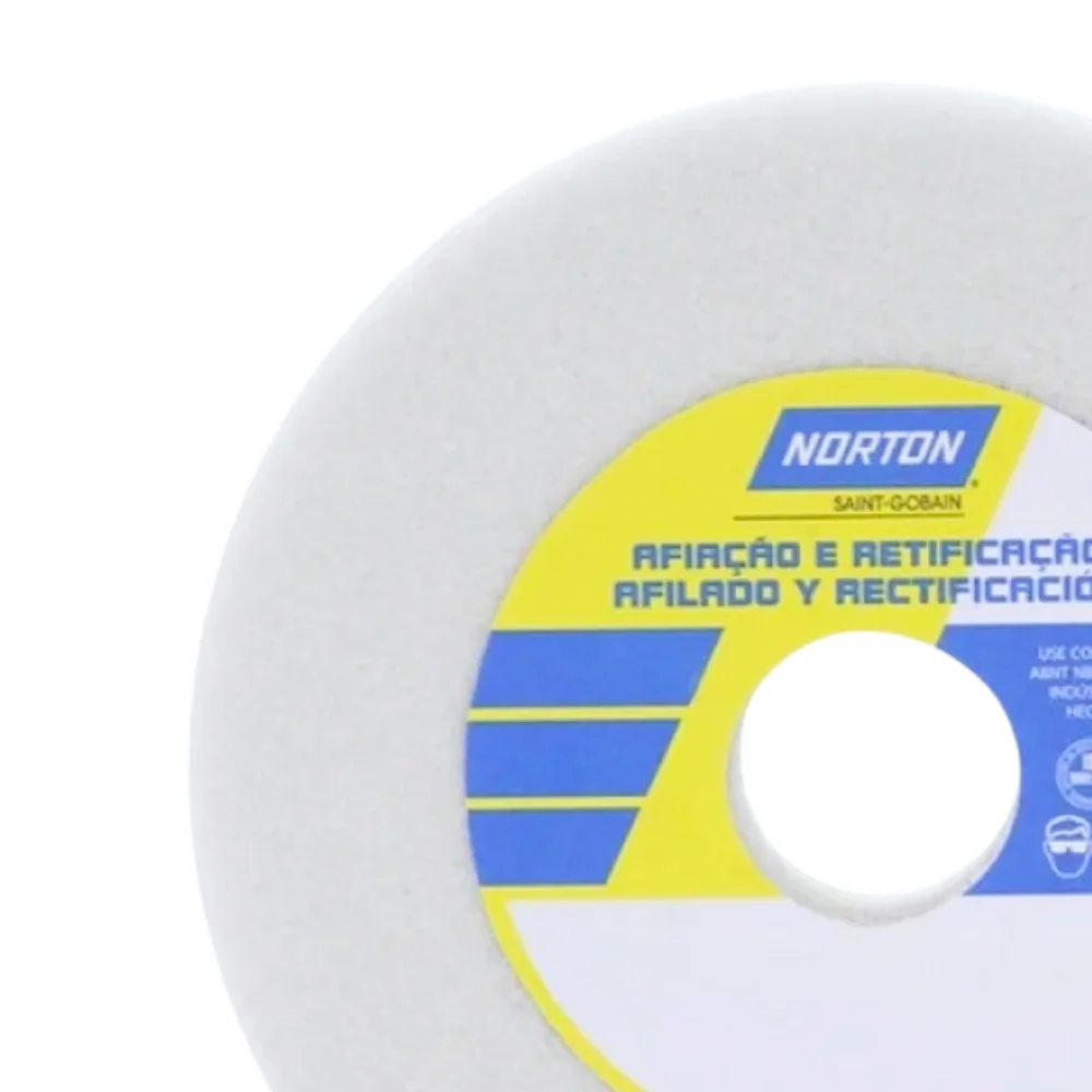 Rebolo Reto Ferro Branco Para Afiacao de Ferramentas 10X1X3" Norton FE38A60K