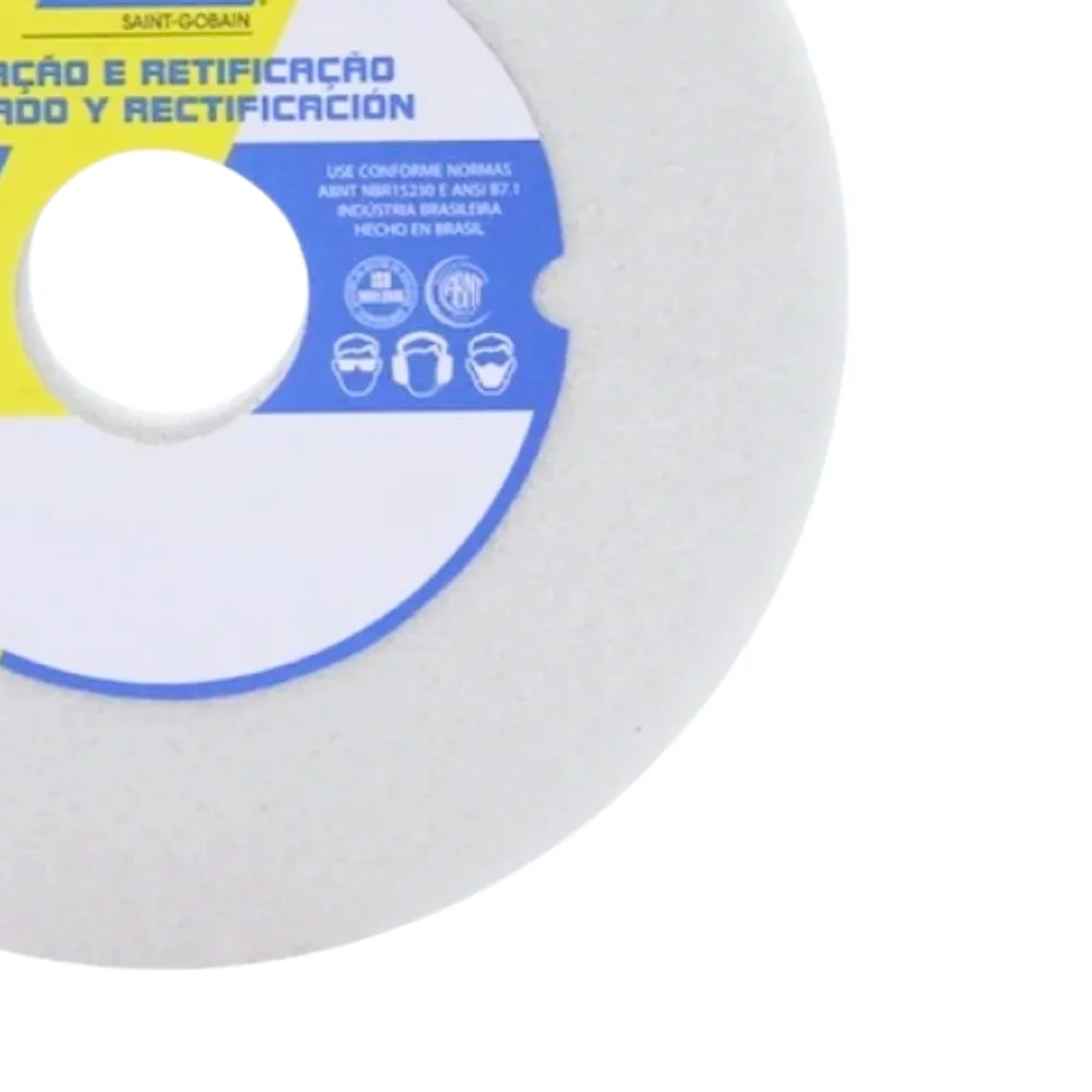 Rebolo Reto Ferro Branco Para Afiacao de Ferramentas 10X1X3" Norton FE38A60K