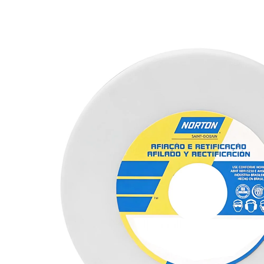 Rebolo Reto Ferro Branco Para Afiacao de Ferramentas 6X3/4" Norton FE38A60K