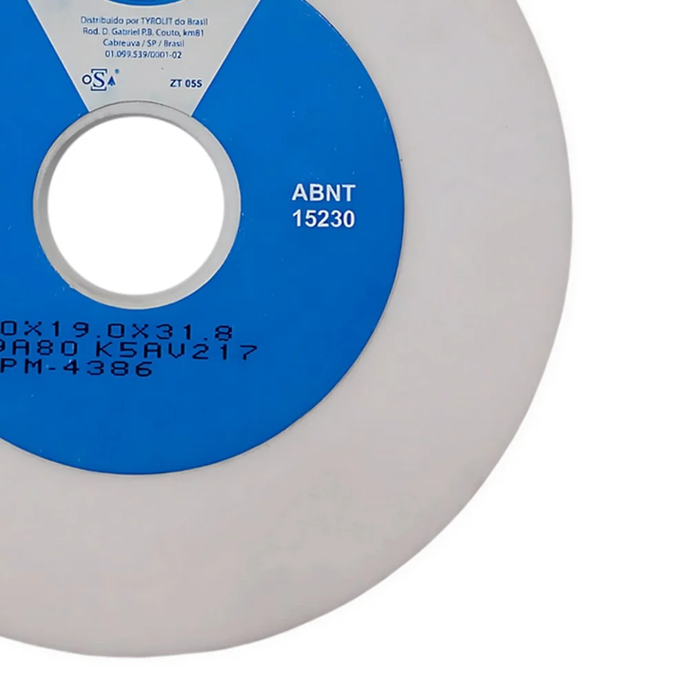 Rebolo Reto Ferro Branco Para Afiacao de Ferramentas 6X3/4" Tyrolit 89A60K5AV217