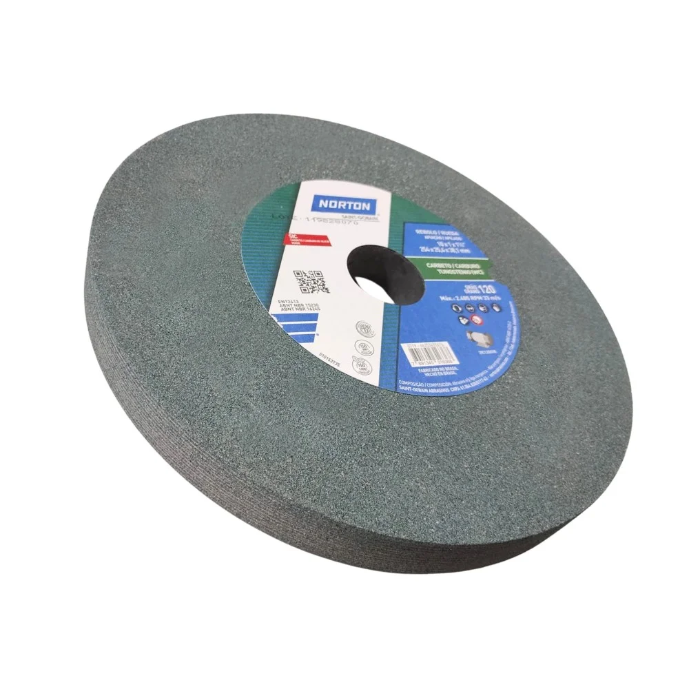 Rebolo Reto Widia Carbeto de Silicio 10X1" Norton 39C120
