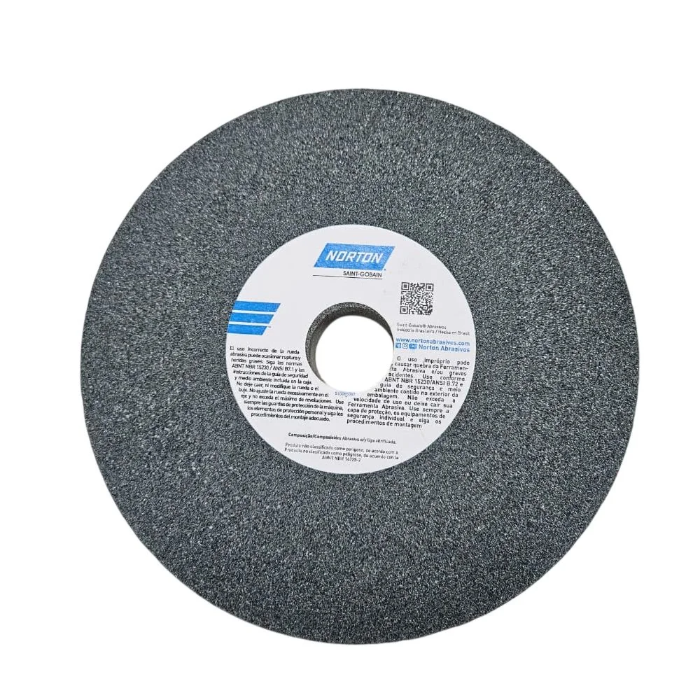 Rebolo Reto Widia Carbeto de Silicio 8X1" Norton 39C60